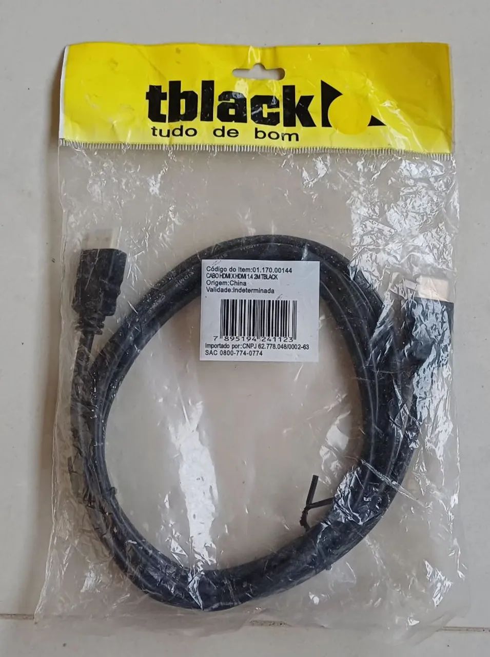 CABO HDMI DA MARCA TBLACK PLUS DE 2 METROS.