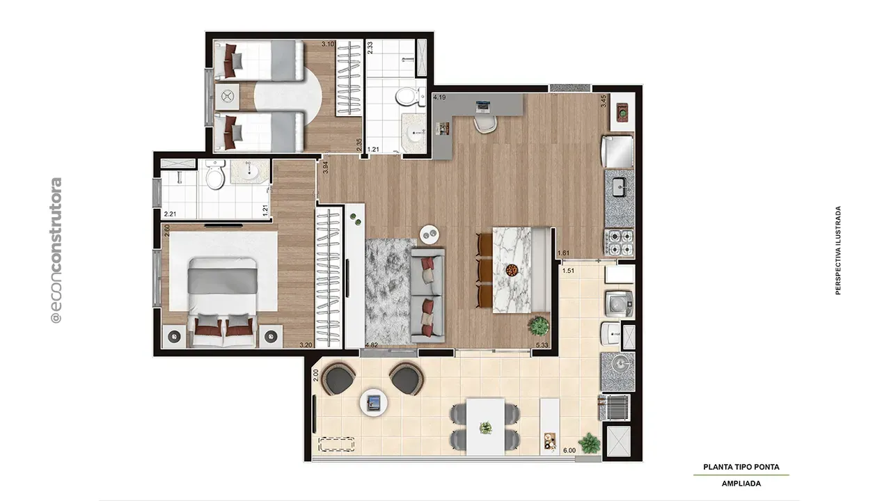 PLANTA 76m²
