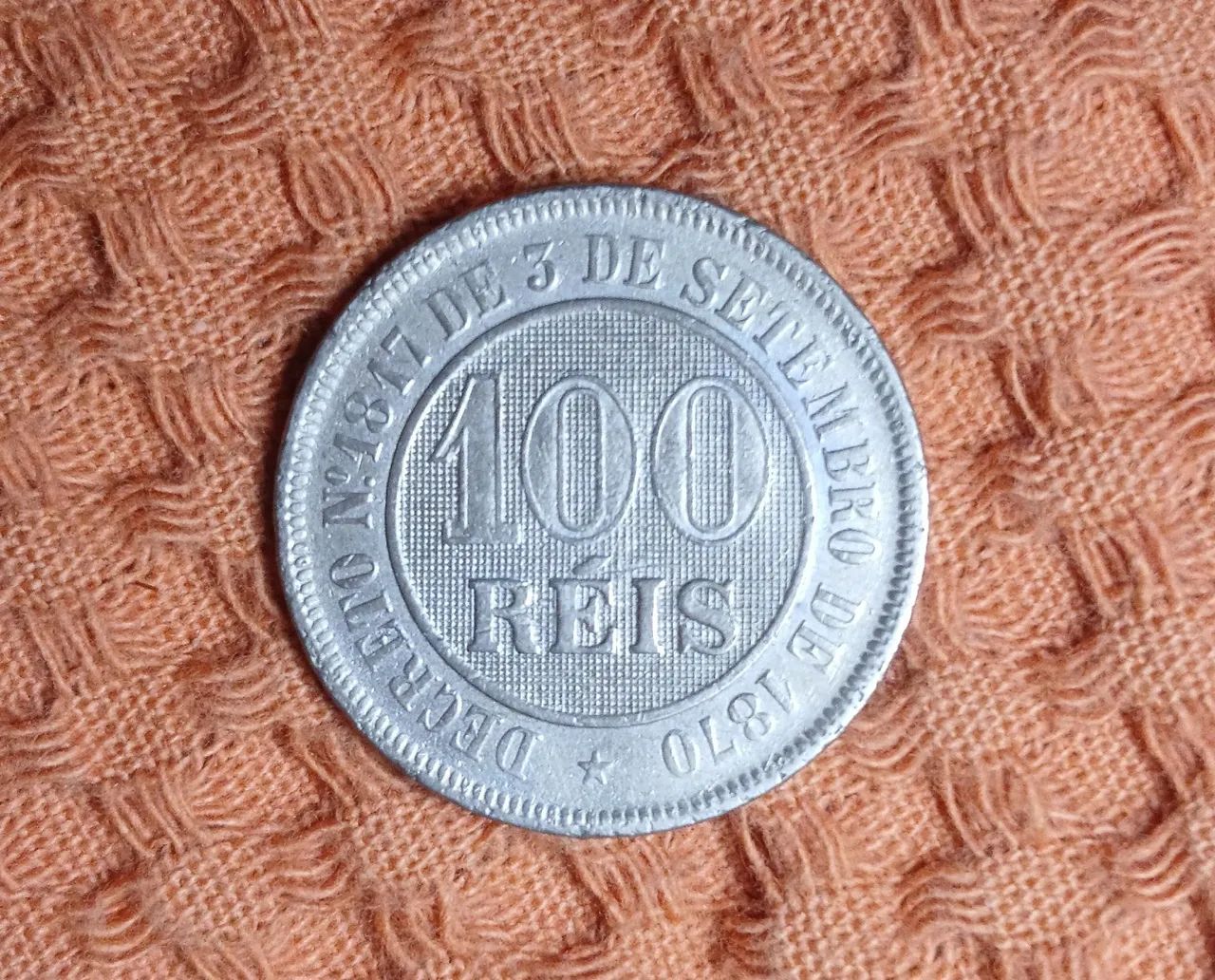 Moeda 100 Réis 1.887