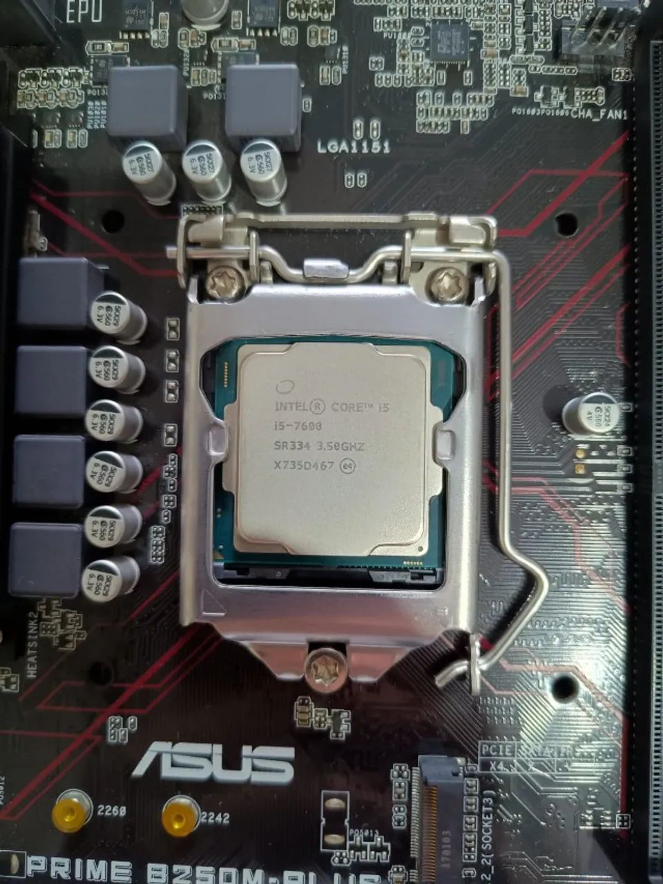 Processador Intel i5 7600 + Placa-Mãe Asus Prime B250M-PLUS/BR - Foto 5