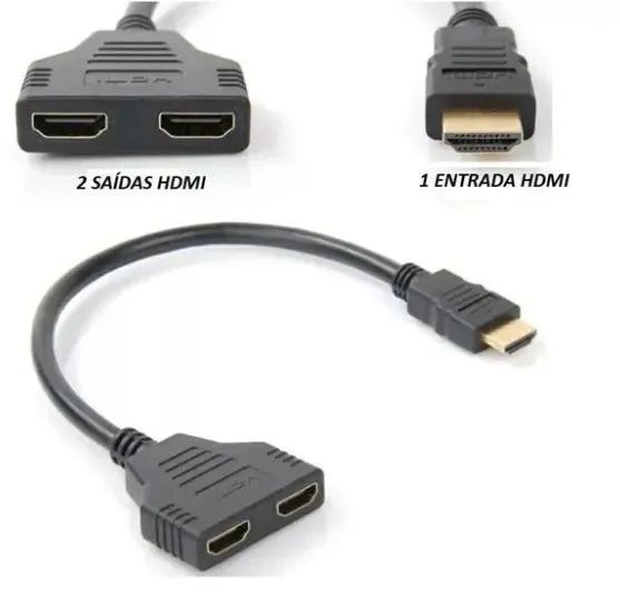 Cabo divisor Hdmi 1 Entrada para 2 saídas - 1x2 - Foto 3