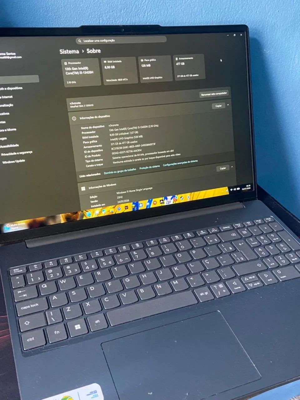 Vendo notebook Lenovo semi usado  - Foto 3