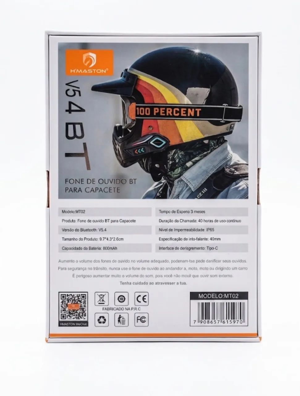 HMaston MT02 Fone Bluetooth Externo Para Capacete - Foto 2