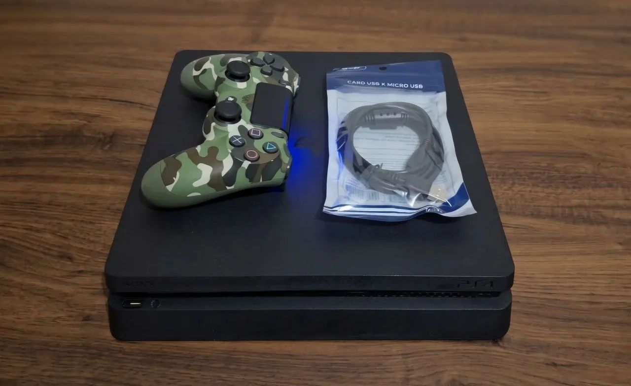 PS4 Slim 1TB Desbloqueado com jogos - Foto 2
