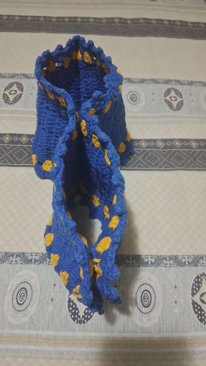 Porta papel higiênico de croche  - Foto 4