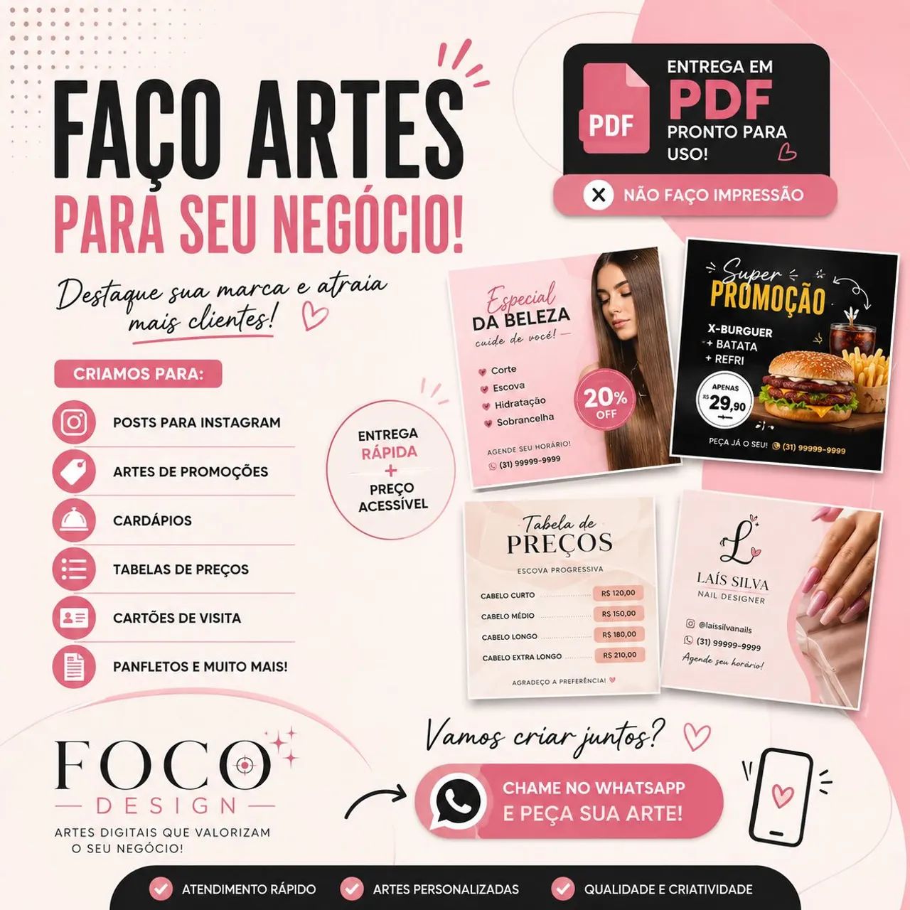 Faço artes para seu negócio  - Foto 2