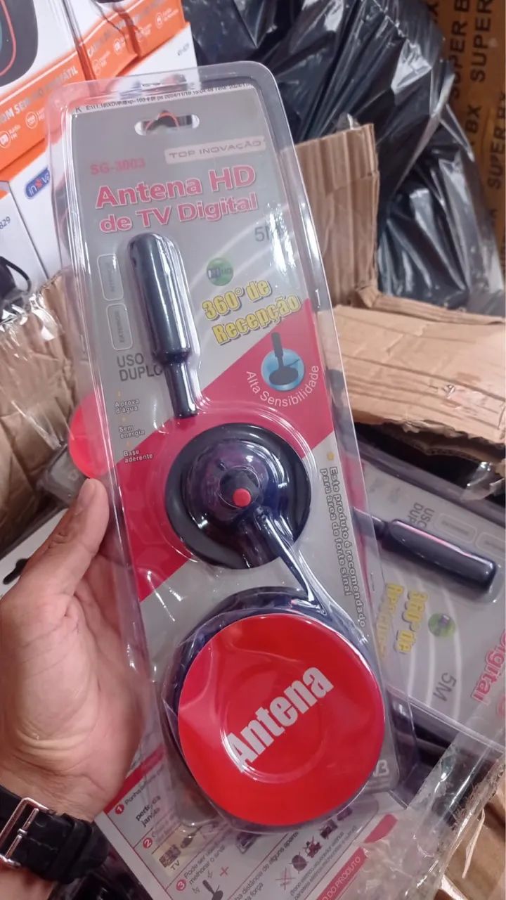 Antena para TV 5M interna e externa 