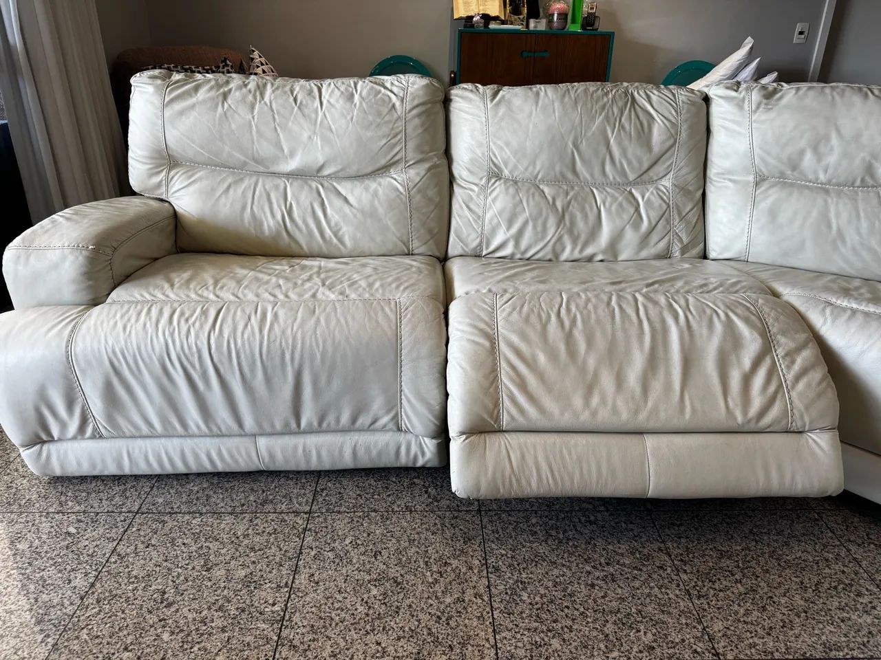 Sofá de Canto Modular em Couro Legítimo - Super Confortável (Com Ajuste Elétrico) - Foto 4