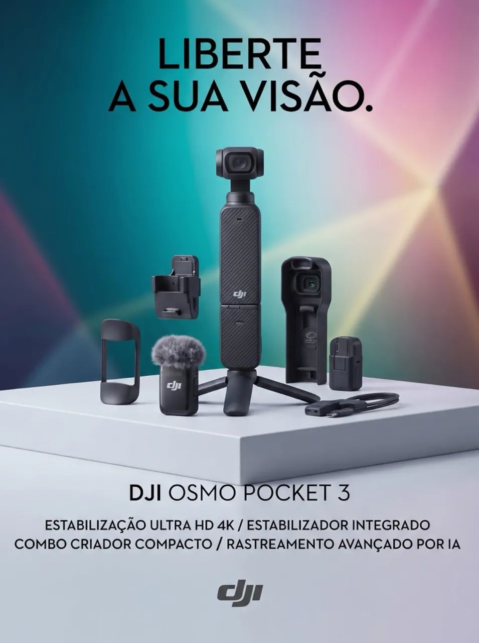 Câmera DJI Pocket 3 Creator Combo - Foto 3