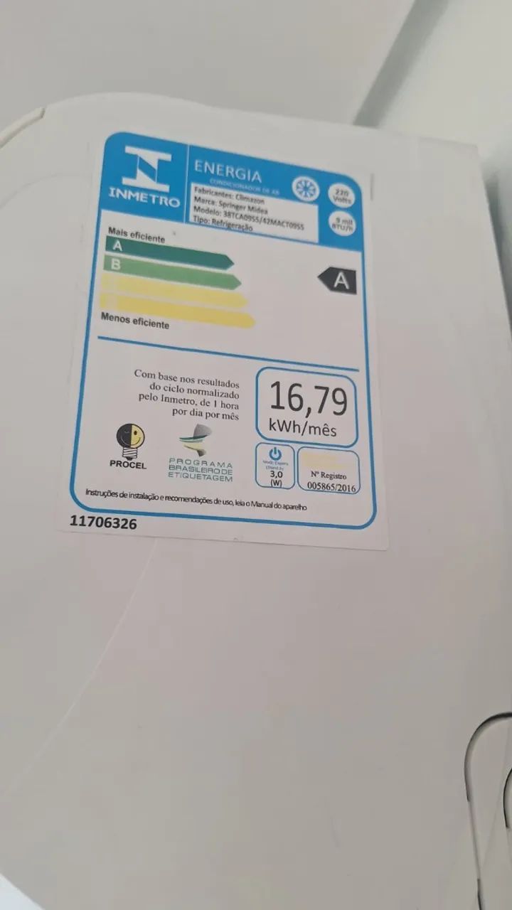 Ar Condicionado Split Inverter 9000 Btus Midea Branco  - Foto 4