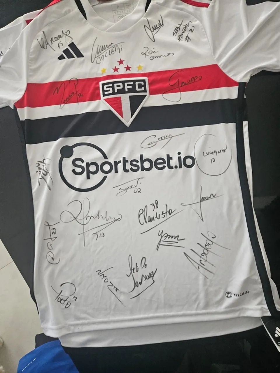 Camisa São Paulo 3023 autografada  - Foto 5