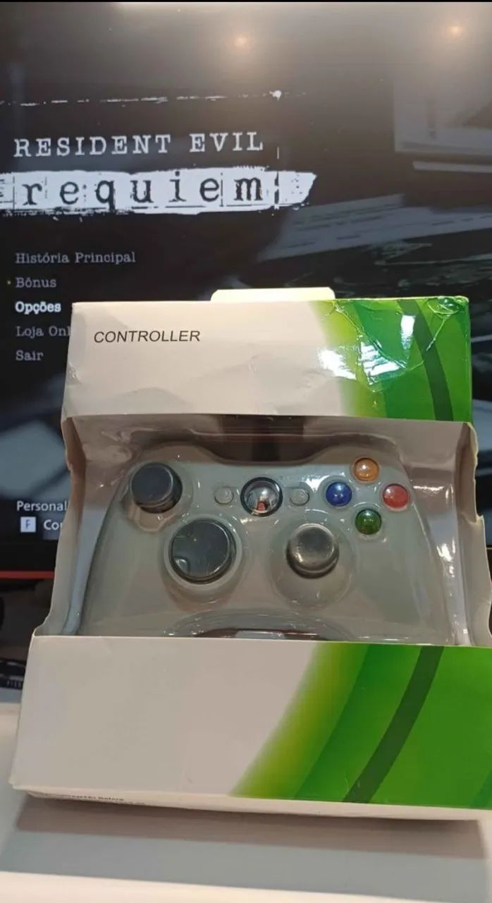 Controle Xbox 360 com fio USB - Foto 3
