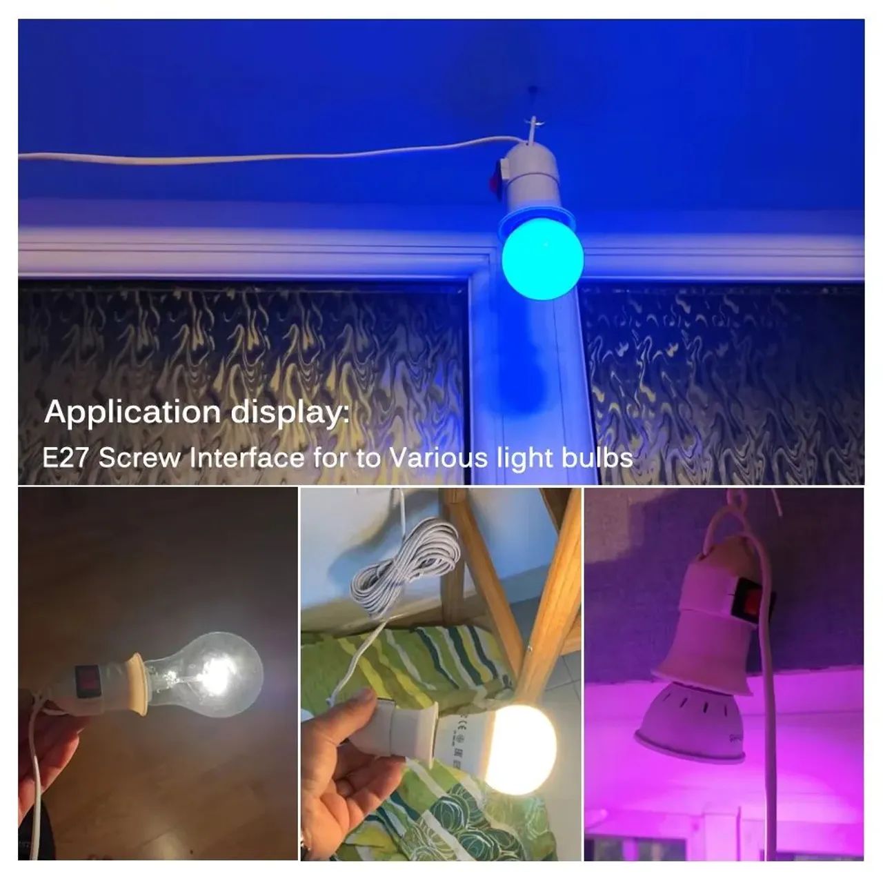 Extensão para lâmpada com boquilha E27 e interruptor - Foto 5