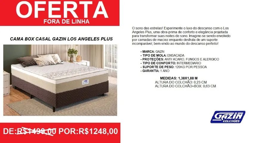 colchão + box - casal - compre hoje e receba em 72 horas 