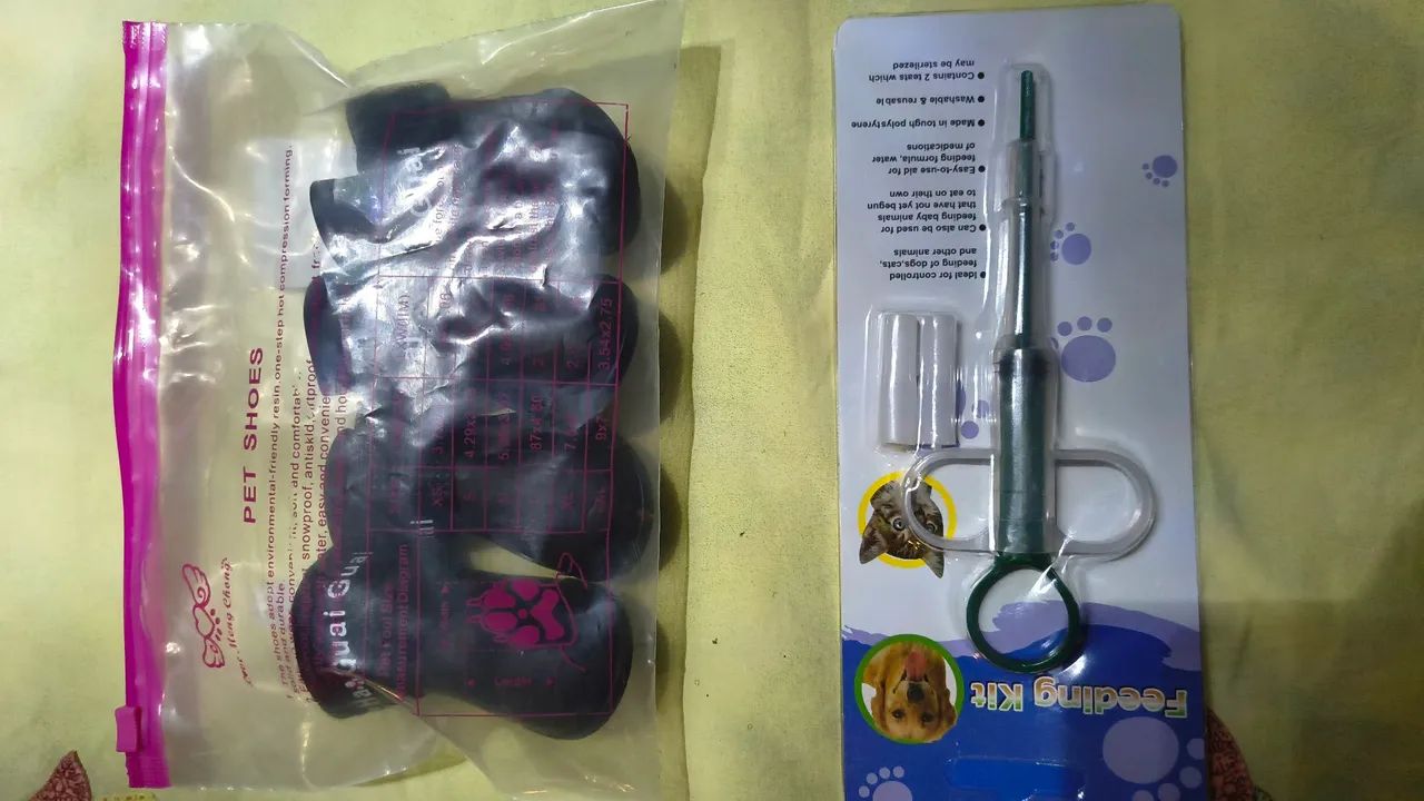 Kit pet botinhas e administrador de medicamentos - Foto 5
