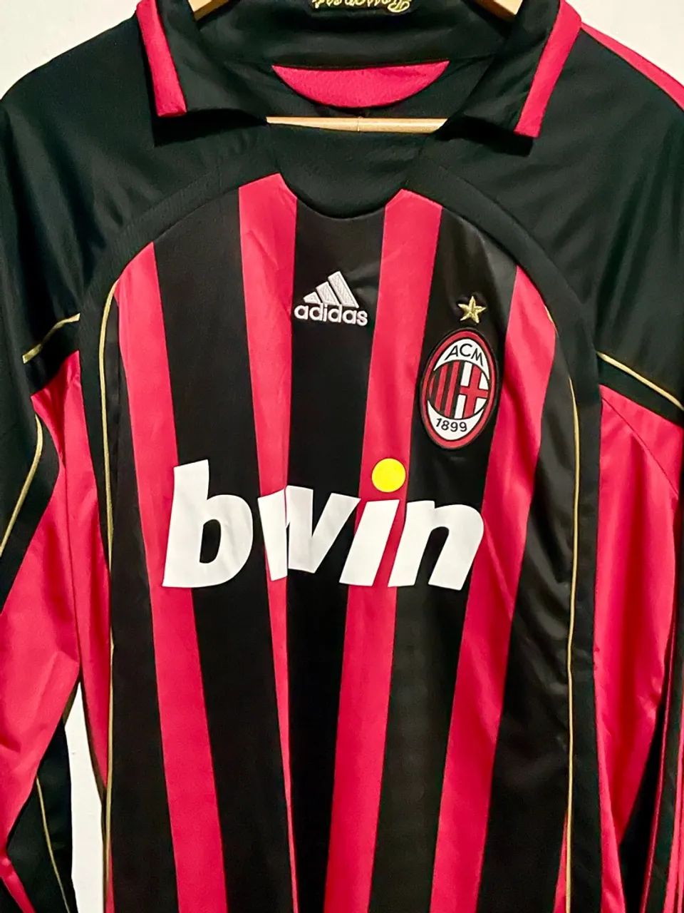 Camisa milan retro - manga longa - Foto 3