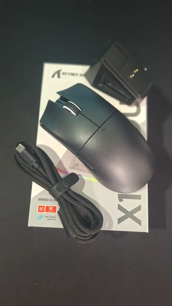 Mouse Attack Shark X11 - Preto - Foto 4