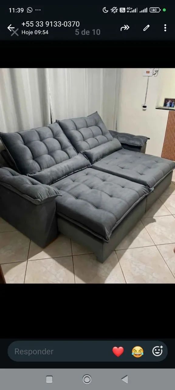 Mega promoção dos sofás retrátil reclinável novos  - Foto 4