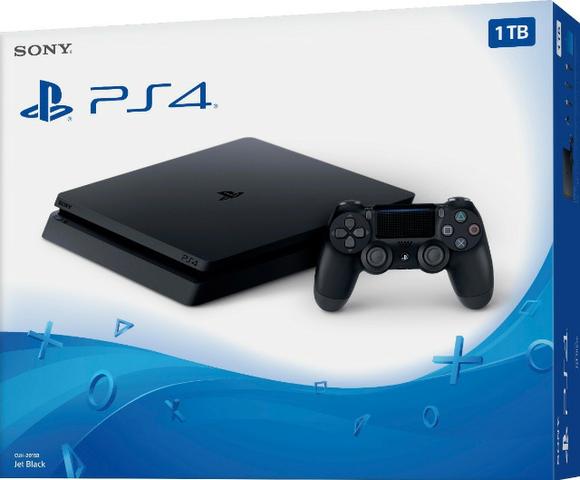 Playstation 4 Slim 1TB - Novo na caixa lacrado com garantia