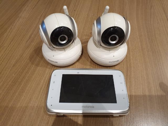 Baba eletrônica Motorola para gêmeos 2 cameras - Foto 5