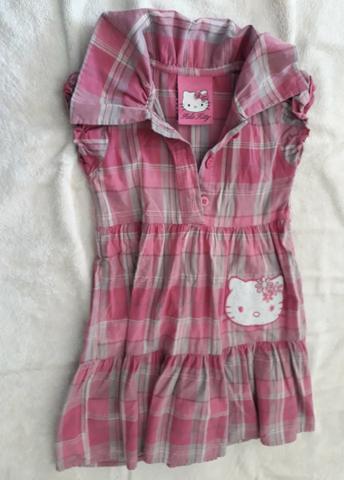 Lote 3 vestidos e 1 saia rodada 6/8 anos