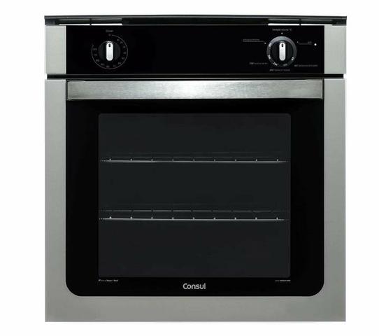 Forno de embutir Consul a gás COA84BR com timer e controle fácil 78 L - 220V