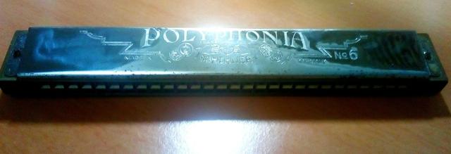 Gaita Harmônica Vintage Chromatic Hohner polyphonia Nº 6