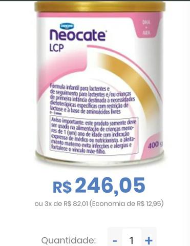 Lata de leite e mamadeira novos.
