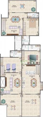 Cobertura com 3 dormitórios à venda, 135 m² por R$ 429.000 - Bom Pastor - Juiz de Fora/MG - Foto 13