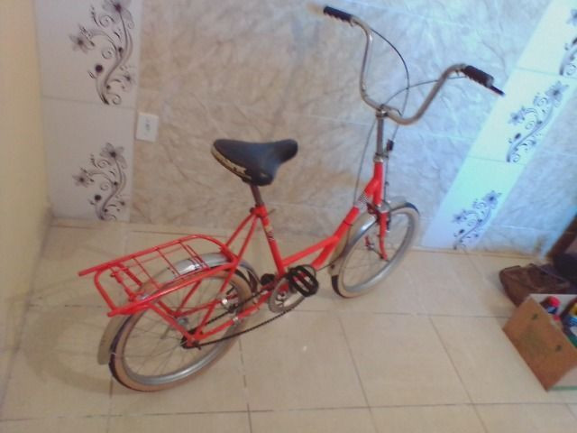 Bicicleta antiga monareta ole 70 laranja - Foto 5