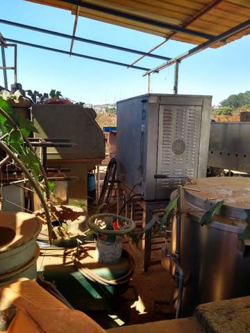 Panelas industrial e forno