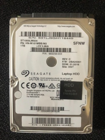 Hdd para Notebook Seagate/Pouco uso.