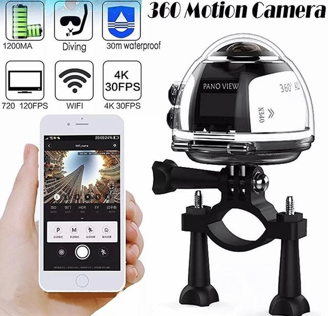 Câmera panorâmica 360° Wi-Fi XDV360