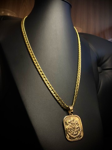 Conjunto em ouro 18k 113,5 gramas - Foto 2