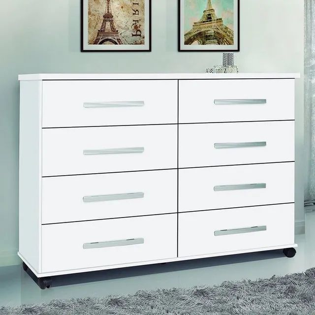 Cômoda com 8x gavetas nova montagem grátis valor 599,00  - Foto 3