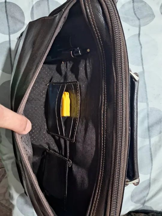 Pasta/bolsa em couro legítimo  - Foto 2