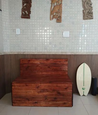 Palete bancos rústicos. Fabricamos móveis de Pallet, Pallets e pinus. - Foto 6