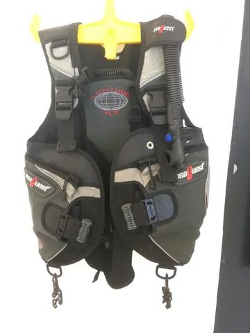 Colete de mergulho SeaQuest Latitude XLT tamanho M com lastro integrado