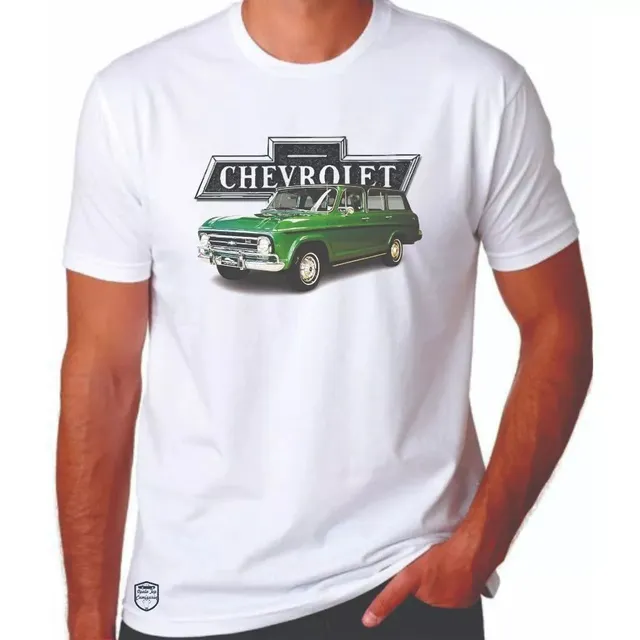 Camiseta veraneio verde Chevrolet