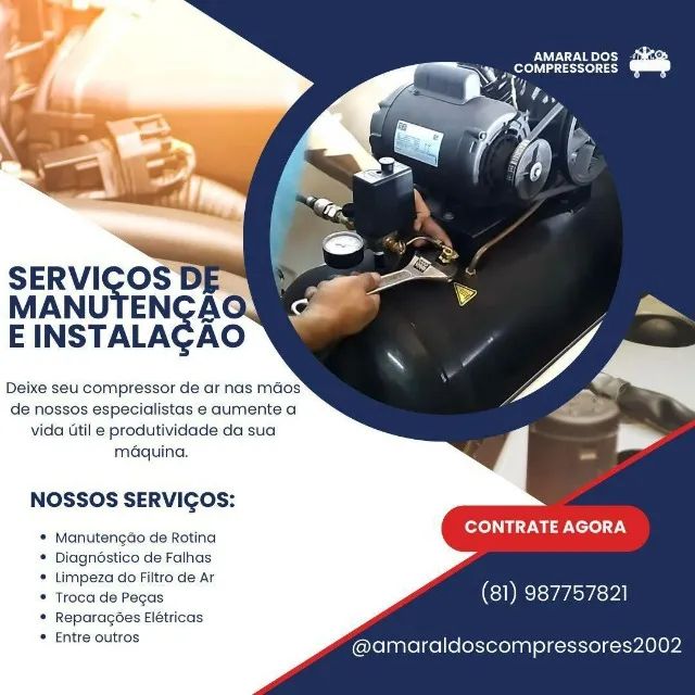 compressor 20,40 e 60 pés trif. 220 e 380V - Foto 4