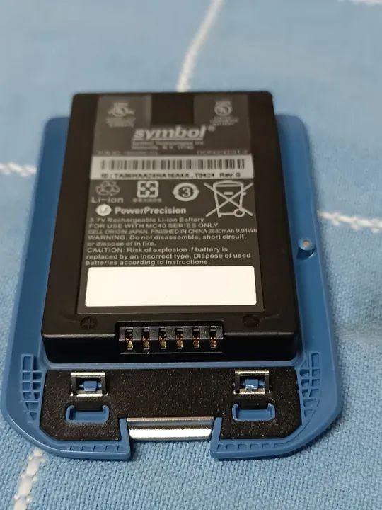 Nova bateria original azul 2680mAH para Symbol MC40 bateria Akku 82-160955-03 - Foto 4