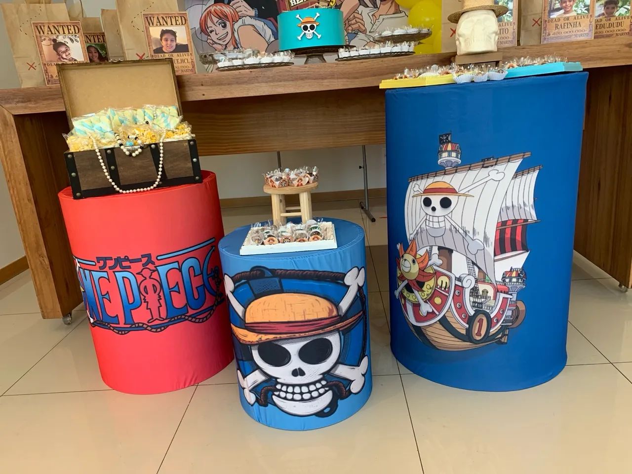 Painel e capas de Festa One Piece - Foto 3