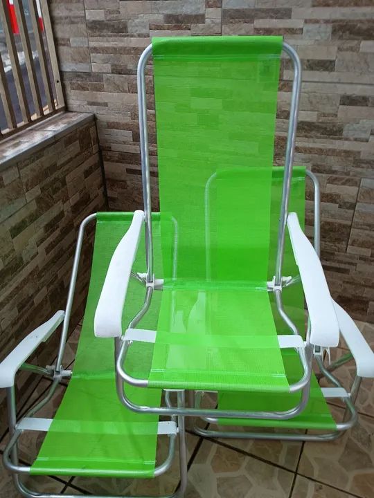 Cadeiras de praia dobráveis - 4 peças 100,00 a unidade - Foto 3