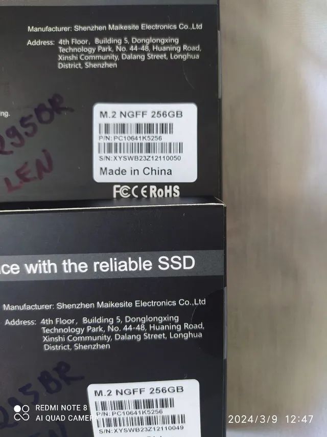 SSD M2. SATA ( NGFF)256GB NOVO - Foto 6