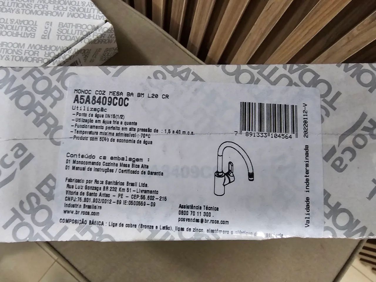 Torneira Monocomando para Cozinha de Mesa com Bica Alta e Arejador Articulado L20 Cromado - Foto 3