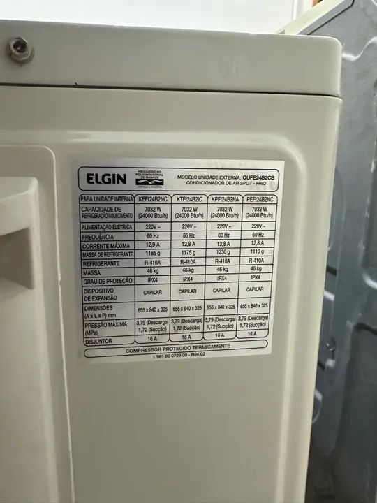 Ar Condicionado Elgin Split Cassete 24.000 Btus Frio - Foto 2