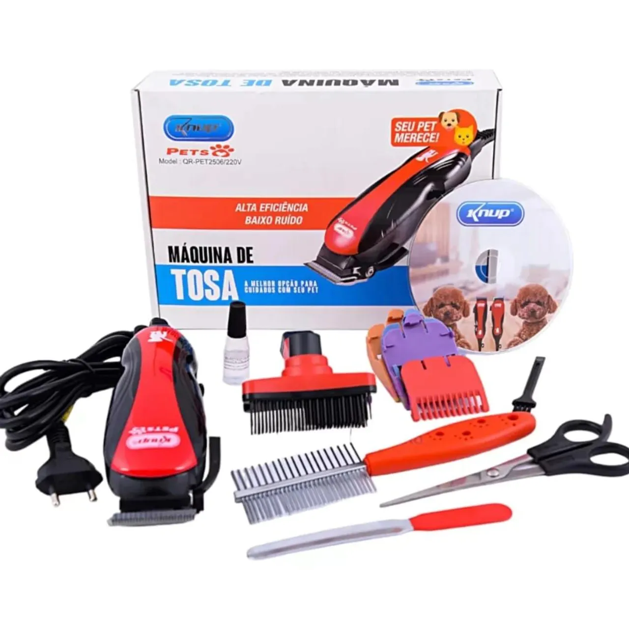 Maquina de tosa profissional kit completo - entrega grátis em São Luís