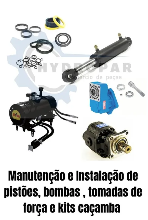 Bombas hidráulicas tomadas de força comandos reparos mangueiras em geral 