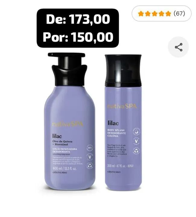 Nativa SPA o boticário jasmim/lilac - Foto 2