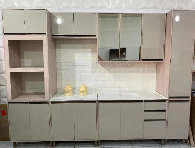 Cozinha Linea Modulada com Cuba 3,10 de comprimento